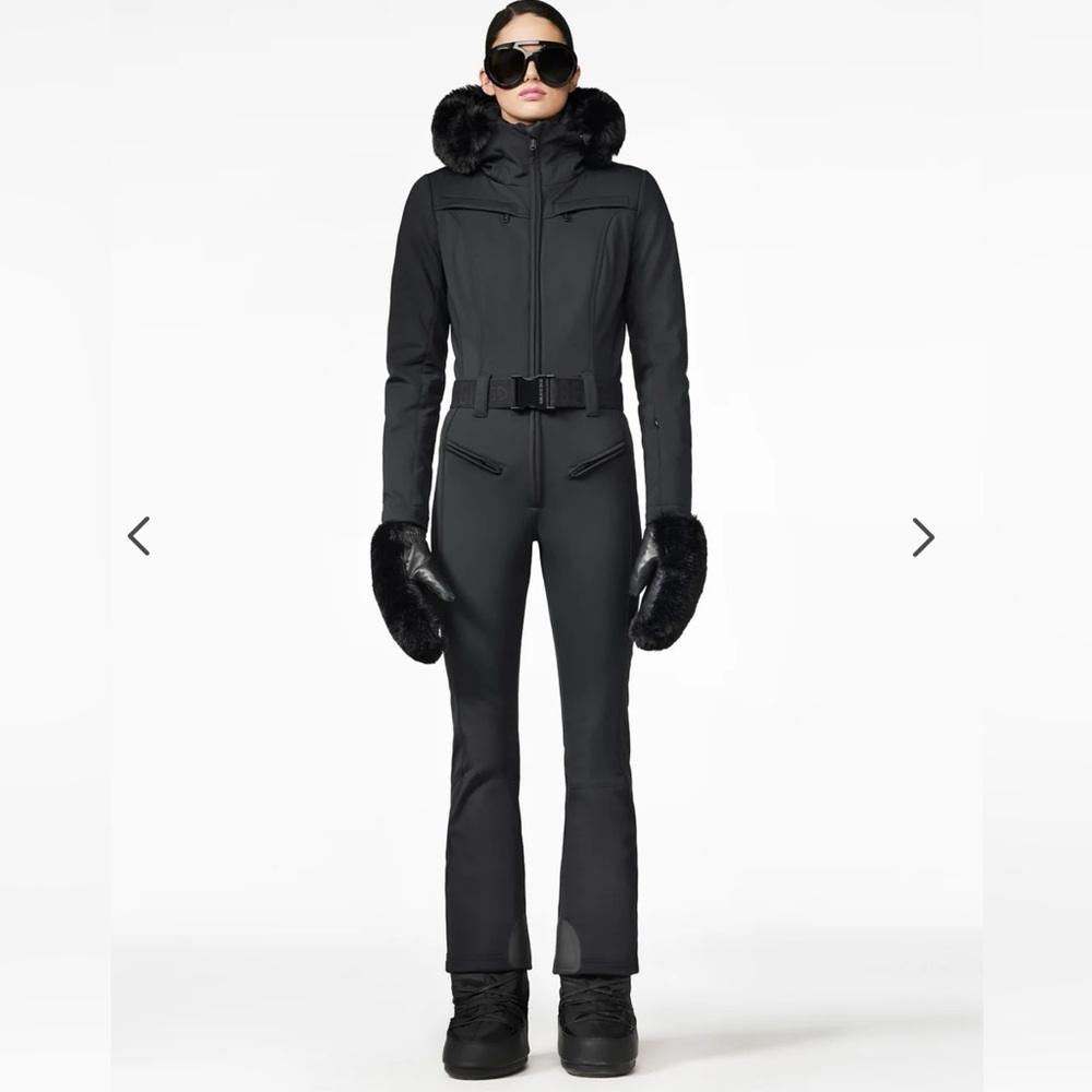 Parry Water-Resistant Faux Fur Hooded Ski Suit